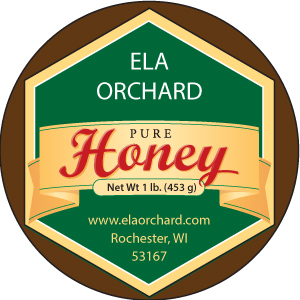 Ela Orchard Honey label